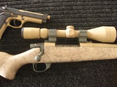 Weatherby rifle and scope_1